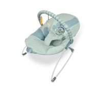 Asalvo MUMMY Hamaquita bebé desde el nacimento, Balancin para bebés, Plegado Compacto, Reclinable con una sola mano, Movimiento natural, Arco con juguetes, Fácil de limpiar, Coco Celeste
