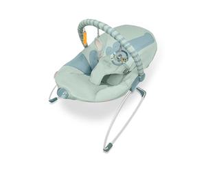 Asalvo MUMMY Hamaquita bebé desde el nacimento, Balancin para bebés, Plegado Compacto, Reclinable con una sola mano, Movimiento natural, Arco con juguetes, Fácil de limpiar, Coco Celeste