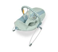 Asalvo MUMMY Hamaquita Musical desde el nacimento, Balancin para bebés, Plegado Compacto, Reclinable con una sola mano, Movimiento natural, Arco con juguetes, Fácil de limpiar, Coco Celeste