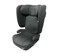 Asalvo OMNIGUARD Silla de Auto i-Size (100-150 cm), Con Isofix y Cinturón del Vehículo, Solo en Sentido de la Marcha, Reposacabezas Ajustable, Plegable, Con Funda Lavable, Gris