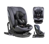 Asalvo PANAFIX Silla de Coche I-Size, Instalación Isofix y Top Tether, Silla de coche bebé, Reclinable y Giratoria 360°, de 40 a 150 cm, Normativa R129, Seguridad y Confort para Bebés y Niños, Gris