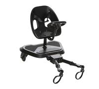 Asalvo GO SEAT 2 IN 1 Patinete 2 en 1 para silla de paseo Go Seat, Universal, Patin Carro Para Bebe Apto para el 99% de todos los cochecitos, Tabla para Cochecito, Niños de 2 a 5 Años 20 kg, Negro