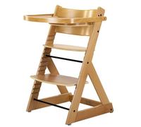 Asalvo PINOCCHIO Trona Evolutiva de Madera, Desde 6 Meses hasta 35 kg, Convertible en Silla, Arnés de 5 Puntos, Bandeja y Reposapiés, Estilo Nórdico y Robusta