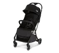 Asalvo HITO Silla de Paseo, Carrito bebé, Carro para bebés, Confortable, Ultraligera, Segura, Capota con Ventana y Freno Trasero, Manejable, Plegado compacto, Carga Máxima 24 kg, Negro