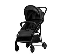 Asalvo MILÁN Silla de Paseo Ultraligera para bebé, Carrito de paseo, Respaldo Reclinable, Cochecito urbano, Arnés 5 Puntos, SPF50+, Capota con Ventana, Manejable y Máxima Seguridad, Hasta 16 kg, Negro