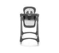 Asalvo SOJA Trona bebé, Altura 7 posiciones, sistema plegado sencillo, Respaldo 3 posiciones, Bandeja ajustable, Antideslizante, Arnés 5 puntos, Robusta, Desde 6 meses hasta 15 kg, Triángulos