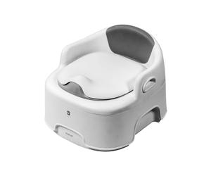 Asalvo Starlet Asiento Inodoro para Niños 3 in 1 Orinal Portátil Reductor WC para Bebé con Piezas a Prueba de Salpicaduras Adaptador Pare Casa y Viaje, Blanco