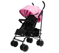 Asalvo TOKYO Silla de Paseo Ultraligera para bebé, Carrito de paseo con Respaldo Reclinable, Cochecito urbano, Arnés 5 Puntos, SPF50+, Capota con Ventana, Manejable, Máxima Seguridad, Hasta 16kg, Rosa