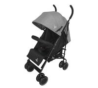 Asalvo TOKYO Silla de Paseo Ultraligera para bebé, Carrito de paseo con Respaldo Reclinable, Cochecito urbano, Arnés 5 Puntos, SPF50+, Capota con Ventana, Manejable, Máxima Seguridad, Hasta 16kg, Gris