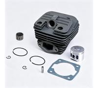 Asamblea de cilindro de motosierra con diseño de doble barrido, para 5200 serie 5800 pieza de motor de metal que mejora la e combustible y salida de potencia, para corte al aire libre (C)