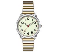 Asan Ge Reloj para mujer, correa de expansión que se adapta a varios tamaños, analógico vintage, impermeable, esfera luminosa de moda, fácil de leer, 1 reloj con 4 correas, fácil de reemplazar sin