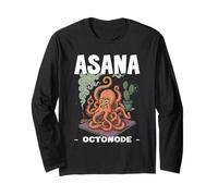Asana OCTONODE Divertido Yoga Yogi Pulpo Teniendo dificultades Manga Larga