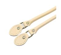 Asas De Bolsos Correa de cuero for bolso mujer, asas hechas a mano, cinturones repuesto, accesorios for hombro, 50CM, 4 Uds(Beige)