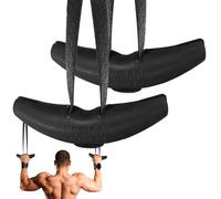 Asas de cable - Ayuda de agarre para aparatos de fitness | 1 par de asas ergonómicas para jóvenes adultos espalda brazos piernas