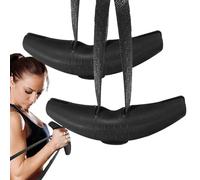 Asas de dominadas: anillo de agarre de suspensión, 1 par de soportes para rutina de calistenia, soporte de palma texturizado con correa de cincha, equipo de peso corporal, estribo colgante para núcleo