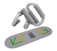 Asas de flexiones en forma de S, soporte de entrenamiento de fuerza, 18,4 x 12,3 x 28,8 cm, profesional de gimnasio en casa con alfombrilla antideslizante para entrenamientos en el suelo y