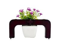 Asas de Madera para Bolsa 1 pieza de 20 x 9 cm, asa madera for bolsos, cierre giratorio, marco for mujer, cartera, clip costura, accesorios(DarkCoffee)