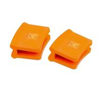 Asas de silicona BRA Efficient para sartenes y cacerolas, naranja, 2 unidades