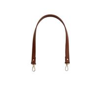 Asas para Bolsos 2pcs Handmade Bag Strap PU Leather Replacement Handle Band For Fashion Woven Bags Accessories DIY Shoulder Handbag Tote(Brown,Silver buckle)