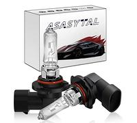 Asasytal Bombilla Halógena para Faros Delanteros Hir2 9012 55W 12V, Luz Exterior de Coche de Haz Alto/Bajo Reemplazo de Bombillas Antiniebla Halógenas de luz Amarilla de 3000K, 2 Piezas