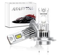 Asasytal Bombillas H7 LED, 6500K Blanco Frío DC12V 70W +300% Brillo, Enchufe Original Tamaño Mini 1:1 Reemplazo Directo Kit de Conversión de Faros Halógenos de Moto Auto, 2 Bombillas