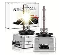 Asasytal D1S Bombillas de Xenón 4300K, Blanco Cálido 35W Reemplazo de Faros de Xenón HID Bulbo de Actualización de los Faros, +300% de alto Rendimiento Bulbos HID Brillantes, 1 Par
