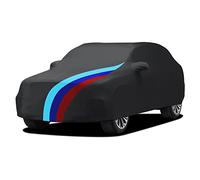 Asasytal Funda Coche para Interior SUV, Elástica Anti-Prueba de Polvo Suave Velvet Stretch, Universal Cubierta Coche para la Exhibición de Garaje Subterráneo, L5.05~5.35m, Negro con Patrón