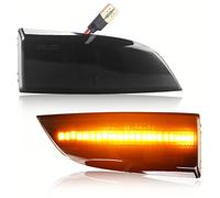 Asasytal LED Dynamic Side Blinker Luz de Señal de Giro Espejo Lateral Luz Indicadora Secuencial Competible con Re nault Megane MK3 2008-2016 Luz de Señal de giro, 2 Lámparas