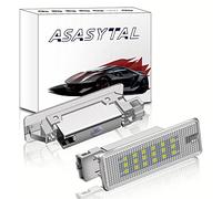 Asasytal Luces LED para el Maletero del Espacio para los Pies Coche de Cortesía Guantera Bombilla Compatible con VW Golf MK5/6/7 Jet-ta Pas-sat B6/7/8 CC S-cirocco Tou-ran Tou-areg T5 ect, 2 Piezas