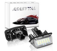 Asasytal Luces LED para Matrícula Compatibles con Camry, Yaris/XP21, Auris E180, Corolla Type E210 TS Touring Sports. Luces Traseras de Matrícula sin Errores, luz Blanca Brillante, 2 Unidades.