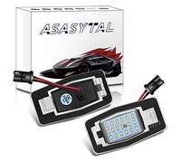 Asasytal Número de LED Luces de Placa de Matrícula, Lámparas Traseras 12V SMD Xenón Blanco, Compatible con ma-zda mx-5 miata mpv 323 pro-tege 323 pro-tege 5 tributo ford es-capurio marinero, 2 Piezas