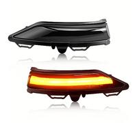 Asasytal Señales de Giro Dinámico LED, Marcador Lateral Secuenciar Lámpara Indicadora E8, 12V 18 LED Amber Amber Amarillo Compatible con Ford Fiesta Mk8 2018 2019 2020 PUMA, 2 Piezas