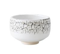 Asayu Japan Cuenco para Matcha (12x7cm) - Hecho en Gifu, Japón - Cerámica Tradicional Japonesa para Ceremonias del Té, Chawan para Matcha y Latte (Midorizumi - Blanco)