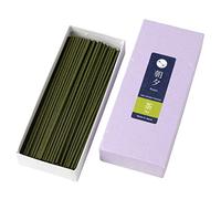 Asayu Japan Incienso Premium de Té Verde - Varillas de Bajo Humo para Calma y Bienestar, Artesanales con Materiales Naturales, Hecho en Japón - 40g