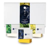 Asayu Japan Jabón corporal de regalo - Kaki, Hinoki, Yuzu - Pack de 3 unidades de 85 g cada uno (3 x 85 g), jabón corporal natural para hombres y mujeres, suave para todo tipo de piel