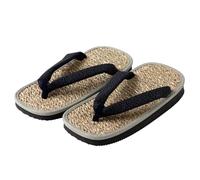 Asayu Japan Sandalias Tradicionales Japonesas con Plataforma Setta Zori Talla EU 40-42, Hechas en Japón - Seigaiha Paja de Arroz
