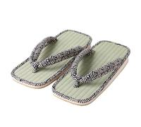 Asayu Japan Sandalias Tradicionales Japonesas con Plataforma Tatami Setta Zori, Hechas en Japón Talla EU 42-44 Estilo Seigaiha