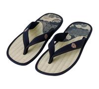 Asayu Japan Sandalias Tradicionales Japonesas Tatami Setta Zori, Hechas en Japón - Rayas Negras