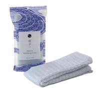 Asayu Japan Toalla Exfoliante Corporal Fabricada en Japón, de Nailon con Tejido Ondulado de Triple Trama. Secado rápido, higiénica y Limpieza Profunda Suave para una Piel Suave