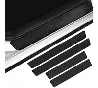 ASBHFC 4 Piezas Protector de Umbral de Puerta para Chery Omoda 5 (2024-2025 2026), Fibra de Carbono Anti-Arañazos, Película Autoadhesiva para Estribos, Accesorios de Coche Decorativos