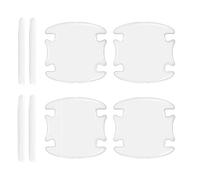 ASBHFC Kit Protector de Manetas y Cantos de Puerta para Coche 8 Unidades para Skoda Rapid (NH 2012-2019), Adhesivo Flexible, Accesorios Exterior Anti-Arañazos,White