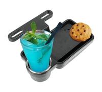 ASBHFC Posavasos Coche Asiento Trasero para Kia Rio (DC JB UB YB 2000-2025 2026), Organizador Reposacabezas con Bandeja para Móvil y Comida, Soporte Bebidas para Viaje y Taxis