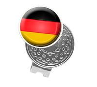 Asbri Golf Alemania Cap Clip, Unisex, Germany, Plata, n/a