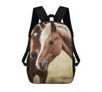asbwuo Adorabile zaino a forma di cavallo, leggero, casual, da 17 pollici, da lavoro, da viaggio, per uomo e donna