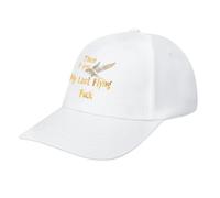asbwuo Ahí va mi último jodido Volador. Gorra de béisbol Informal, Divertida Gorra de Golf para papá, Gorra de Camionero Ajustable para Correr y Deportes al Aire Libre.