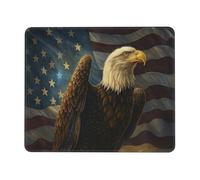 asbwuo Alfombrilla de ratón Majestic Patriotic Eagle On Star, de Goma Antideslizante e Impermeable, para Oficina, 20 x 24 cm (7,9 x 9,5 Pulgadas).