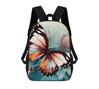 asbwuo Bellissimo zaino a forma di farfalla, leggero, casual, da 17 pollici, da lavoro, da viaggio, per uomo e donna.