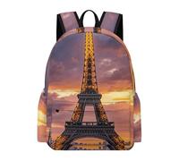 asbwuo Bellissimo zaino con Torre Eiffel a Parigi, grande capacità, resistente e leggero, zaino casual per laptop, per lavoro e viaggi