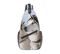 asbwuo Bolso cruzado en el pecho, mochila con bandolera en diagonal, bolso bandolera tipo bandolera para labrador, mochila de viaje para senderismo