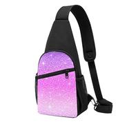 asbwuo Bolso de pecho Rainbow Ombre Glitters2, bandolera diagonal, mochila cruzada